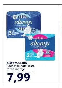 Podpaski Always Ultra 10-pak promocja w Blue Stop