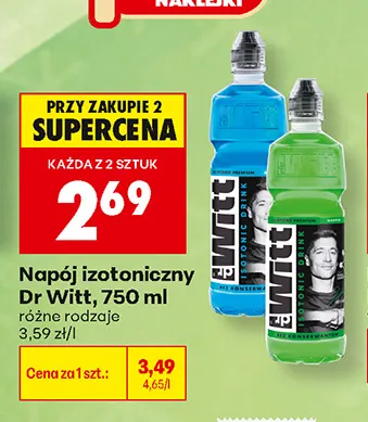 Napój izotoniczny Dr Witt promocja w Biedronka
