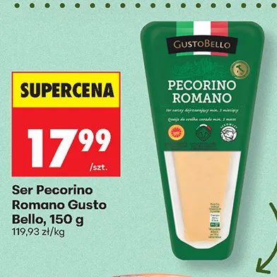 Ser Pecorino Romano Gusto Bello promocja w Biedronka