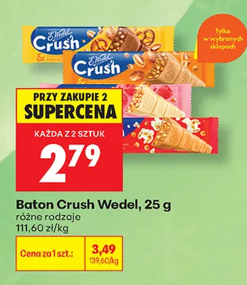 Baton Crush Wedel promocja w Biedronka