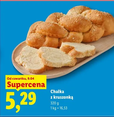 Chałka z kruszonką promocja w Lidl