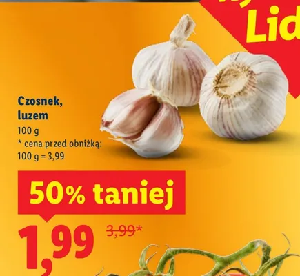 Czosnek luz promocja w Lidl