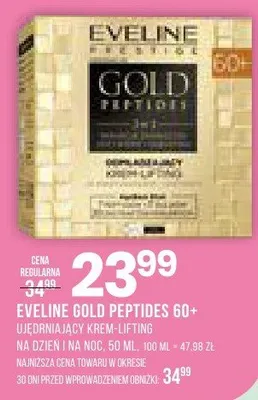 Gold peptides 60+ ujędrniający krem-lifting na dzień i noc promocja w Drogerie Natura