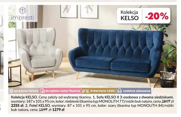 Fotel Impresti Kelso promocja w Salony Agata