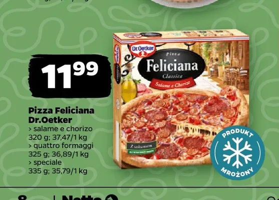 Pizza Feliciana Dr. Oetker quattro formaggi promocja w Netto