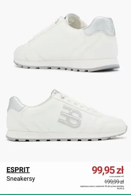 Sneakersy Esprit promocja w Deichmann