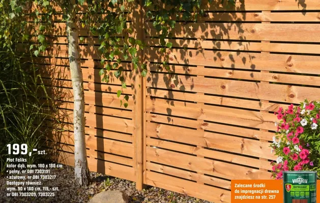 Płot Feliks promocja w OBI