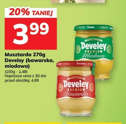 Musztarda bawarska Develey promocja w Hitpol