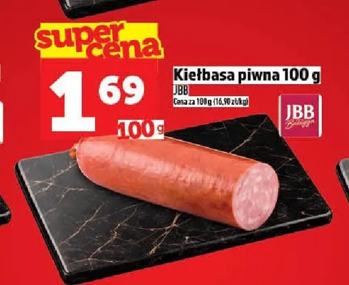 Kiełbasa piwna JBB promocja w TOPAZ