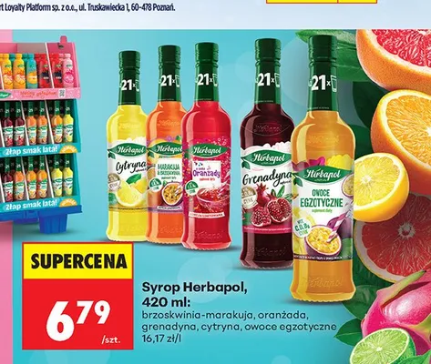 Syrop Herbapol oranżada promocja w Biedronka