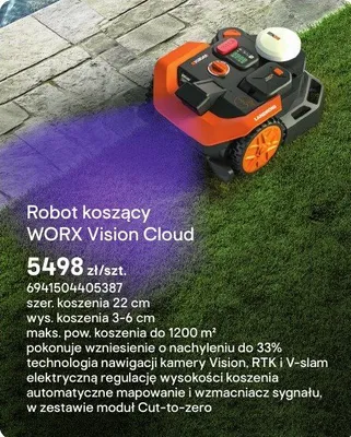 Robot koszący Vision Cloud promocja w Castorama