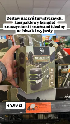 Zestaw naczyń turystycznych Wild Trek promocja w Biedronka