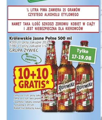 Piwo Królewskie promocja w Prim Market