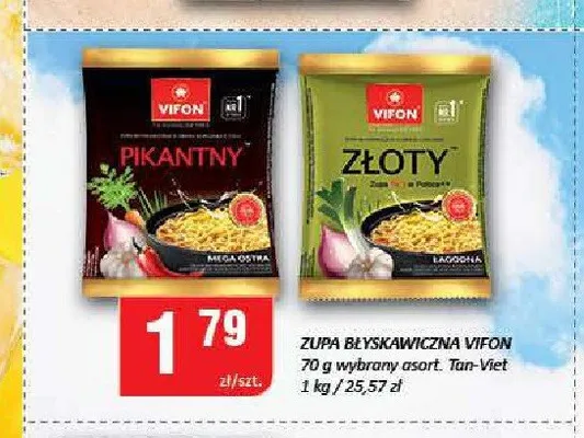 Zupa błyskawiczna złoty Vifon promocja w Chorten