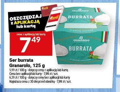 Ser burrata Granarolo promocja w Twój Market