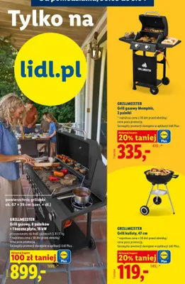 Grill gazowy 6 palników + 1 boczna płyta, 18 kW promocja w Lidl