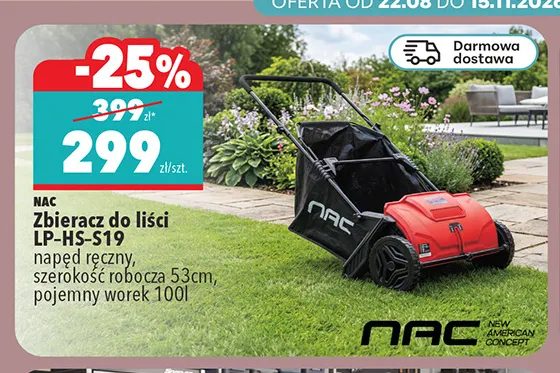 Zbieracz do liści Nac LP-HS-S19 promocja w Biedronka