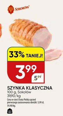 Szynka klasyczna promocja w Chata Polska