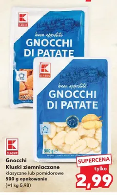 Gnocchi kluski ziemniaczane klasyczne K-Classic promocja w Kaufland