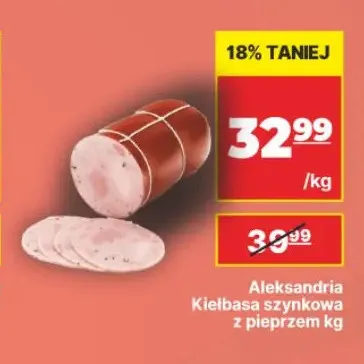 Kiełbasa szynkowa z pieprzem Aleksandria promocja w API Market
