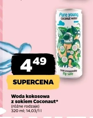 Woda kokosowa z sokiem Coconaut promocja w Netto