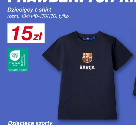 T-shirt dziecięcy FC Barcelona promocja w KiK