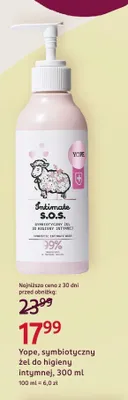 Żel do higieny intymnej Yope Intimate S.O.S. symbiotyczny promocja w Rossmann
