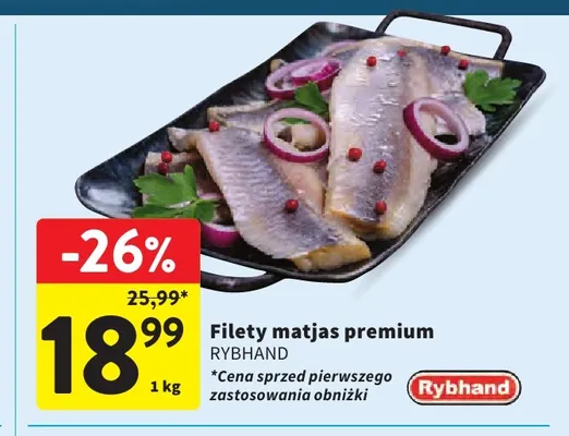 Filety matjas premium Rybhand promocja w Intermarche