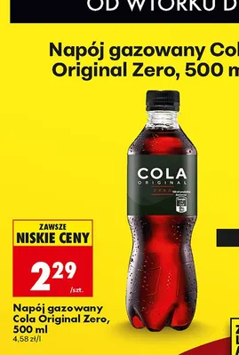 Napój gazowany Original Zero promocja w Biedronka
