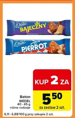 Baton Pierrot E.Wedel promocja w Carrefour Express