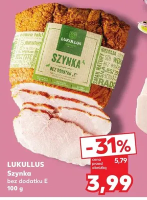 Szynka bez dodatku E promocja w Kaufland