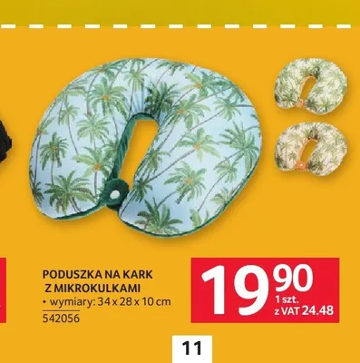 Poduszka na kark z mikrokulkami promocja w Selgros