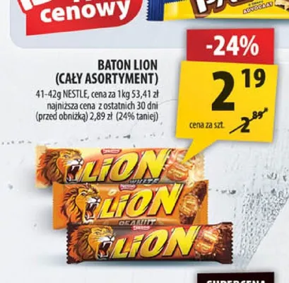 Baton Lion White promocja w Arhelan