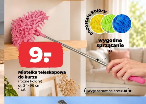 Mietełka teleskopowa do kurzu promocja w Netto