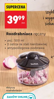 Rozdrabniacz ręczny Tefal promocja w Biedronka
