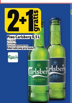 Piwo bezalkoholowe Carlsberg 0,0% promocja w TOPAZ