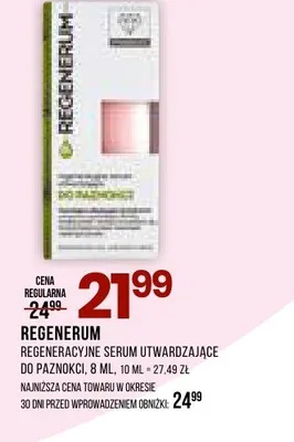 Regeneracyjne serum utwardzające do paznokci Regenerum promocja w Drogerie Natura