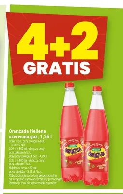 Oranżada Hellena czerwona gaz promocja w Twój Market