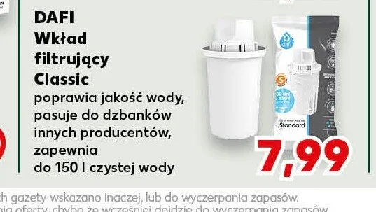 Wkład filtrujący DAFI Classic promocja w Kaufland