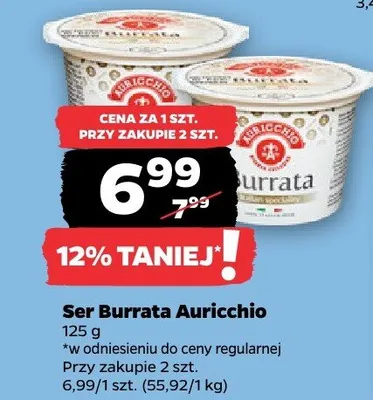 Ser Burrata Auricchio promocja w Netto