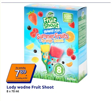 Lody wodne Teisseire Fruit Shoot 8-pak 70 ml promocja w Action