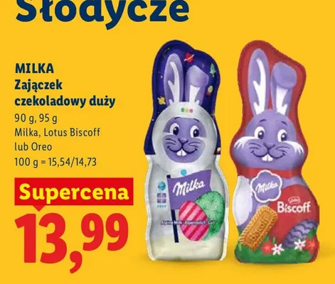 Zając czekoladowy duży Oreo promocja w Lidl