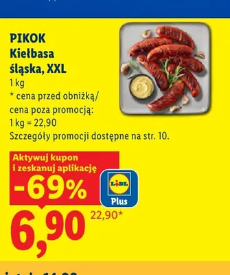 Kiełbasa śląska promocja w Lidl