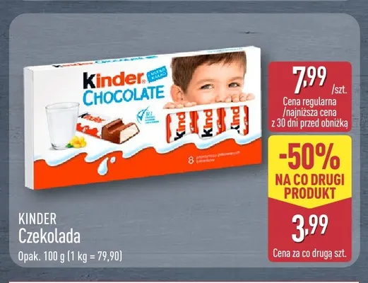 Czekolada Kinder promocja w Aldi