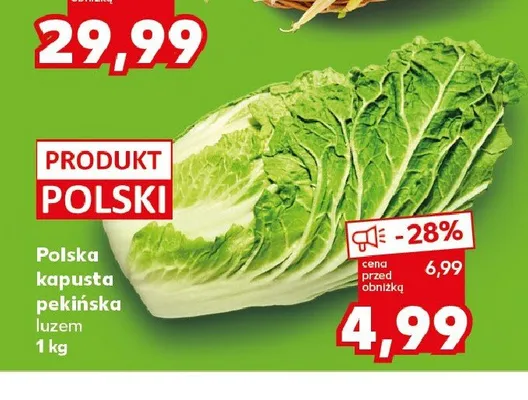 Kapusta wczesna polska promocja w Kaufland