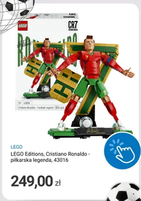 Klocki LEGO Editions Cristiano Ronaldo - piłkarska legenda 43016 promocja w Smyk