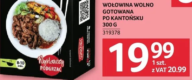 Wołowina wolno gotowana po kantońsku Warmia promocja w Selgros