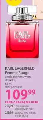 Woda perfumowana damska Femme Rouge promocja w Hebe