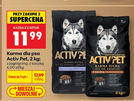Karma dla psa z kaczką Tuf tuf promocja w Biedronka