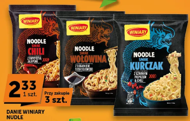 Danie Noodle Winiary smak Kurczak promocja w Groszek
